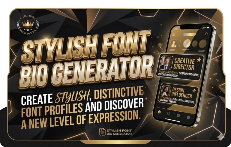 Stylish Font Bio Generator