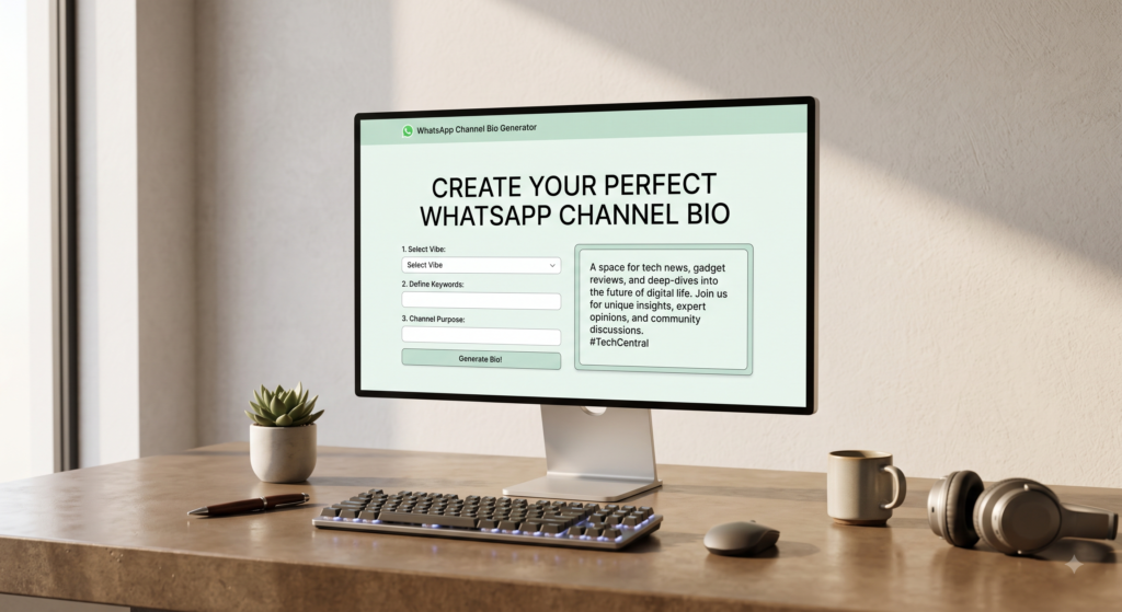 WhatsApp Channel Bio Generator